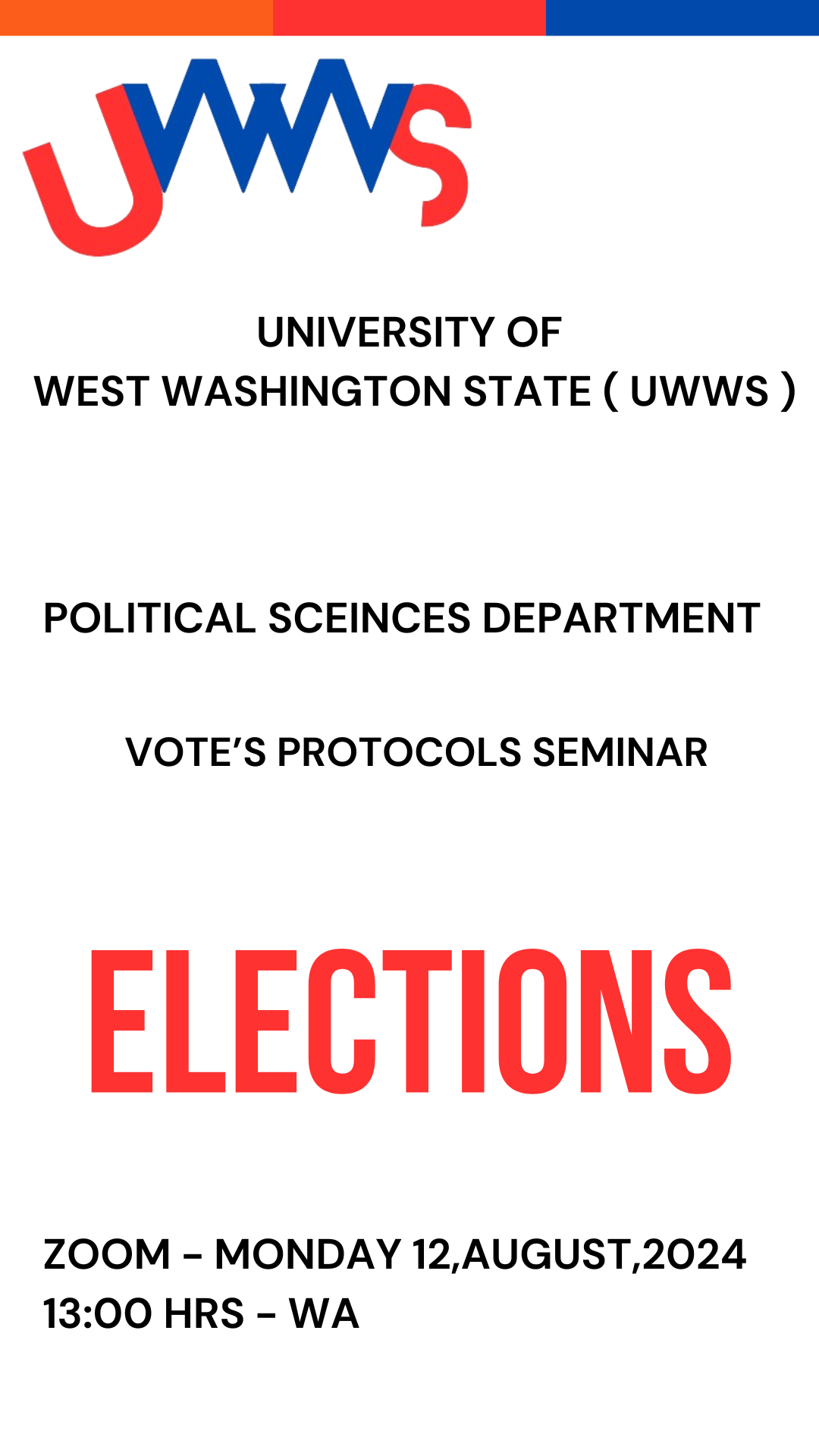 UWWS - Free Seminar of Vote's Protocols 